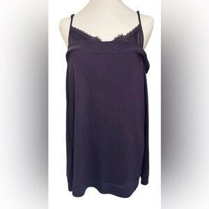 Lane‎ Bryant Women's Plus Size 18 Purple Pullover Sweater